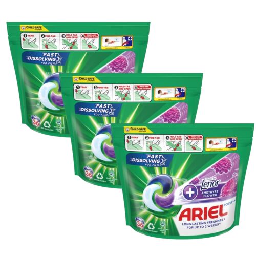 Ariel Allin1 Pods +Touch of Lenor Amethyst Flower mosókapszula, 108 mosás