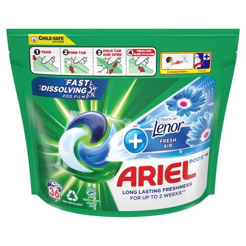 Ariel All-in-1 PODS +Touch of Lenor Fresh Air Mosókapszula, 36 mosás