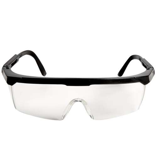 Wertcraft védőszemüveg színtelen lencsével, fekete kerettel