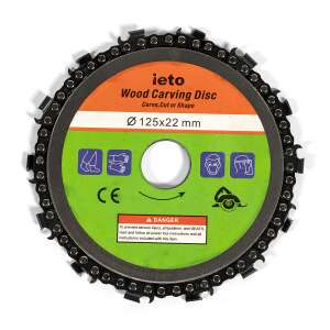 IETO Fa faragó korong, 125mm, 22mm, sarokcsiszolóhoz - Micul Fermier