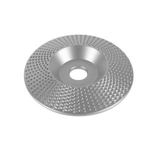 Ezüst 84 mm-es faesztergáló szögcsiszoló korong fa és műanyag vágásához, formázásához vagy alakításához - Micul Fermier