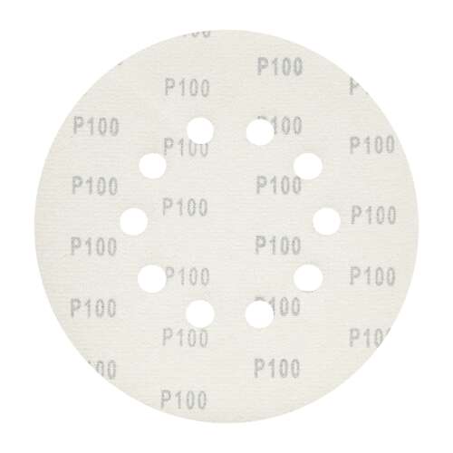 215mm-es P100-as csiszolókorong 10 lyukkal, csiszoláshoz és felületkezeléshez