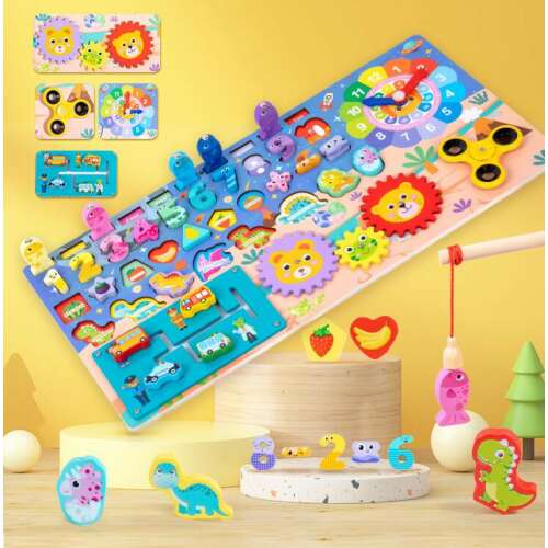 Többfunkciós Logaritmikus Tábla Fa Oktató Játék Gyermekeknek