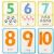 DR.MU számkártyák 5-től 10-ig számokkal, matematikai tanulás gyerekeknek