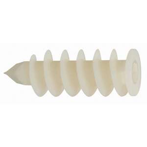 90 mm-es polisztirol dűbel, fehér, gipszkartonhoz, falhoz, mennyezethez - Kötőelem