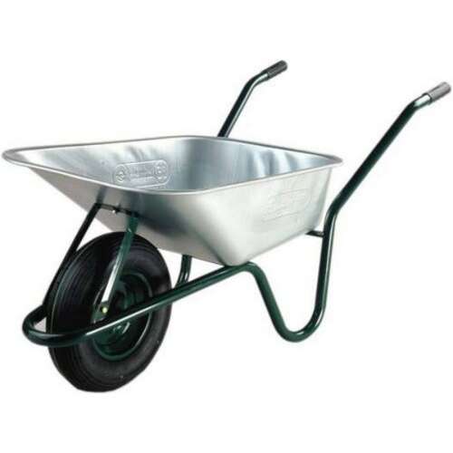 Limex Profi 100 talicska, horganyzott acél, zöld váz, pneumatikus kerék