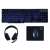 Rebeltec SHERMAN gaming bundle with keyboard, mouse, mousepad, and headset