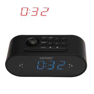 Denver CRP-717 digital alarm clock with projection, black - Alarm Clock