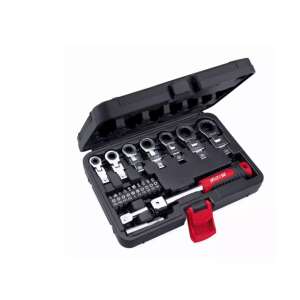 KLUCZE PŁASKO-OCZK. Z GRZECH. KĄTOWE ZESTAW 20SZT 101568735 - Klucz do wtyczek