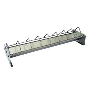 Fém csirke etető, 7,5cm x 100cm - Sertés