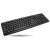 Black wired USB keyboard with 104 keys