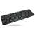 Black wired USB keyboard with 104 keys