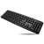 Black wired USB keyboard with 104 keys