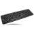 Black wired USB keyboard with 104 keys