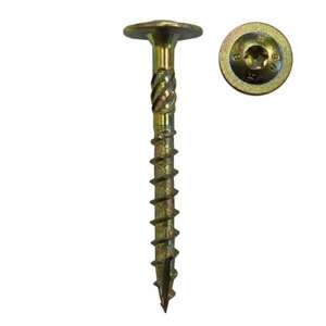 PRO-FAST 6*120 facsavar csavar, arany, nagy fejjel - Pro-Fast