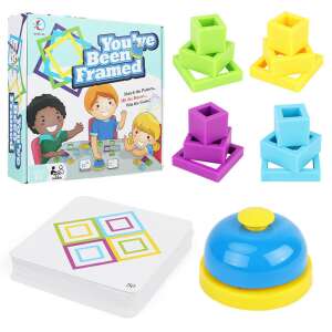 Montessori Forma- és Színépítő Játék - 20 db Elemes