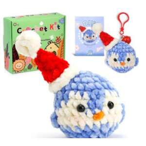 Pingvin Amigurumi Horgolókészlet - Kezdőknek