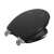 Pepita MDF toilet seat with slow-closing lid in black color