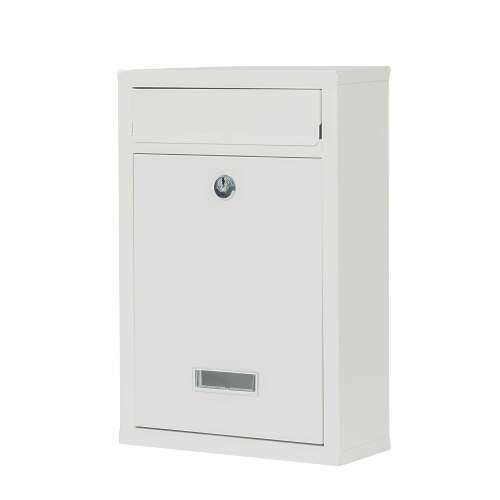 Пощенска кутия Pepita класическа заключваща се от поцинкована стомана #бяла