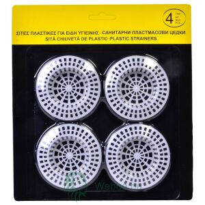 4 db Műanyag Szifon Szűrő - 8 cm