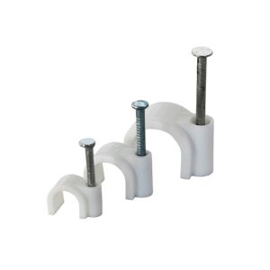 COMEL Műanyag Kábelbilincs - Szögelhető - 10-14mm - Fehér - 50db