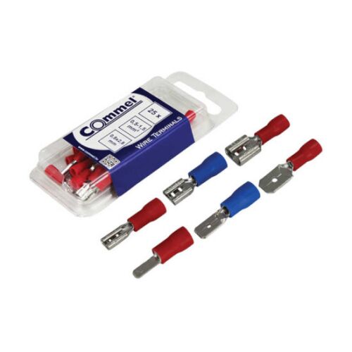 Commel Szigetelt Csúszósaru - 20 db - 1,5-2,5mm² - 4,8mm 131715519