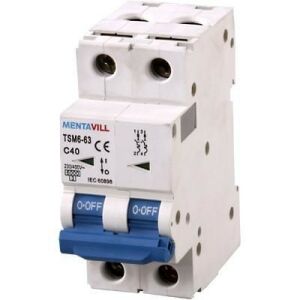 Mentavill TSM6-63 Kismegszakító - 2P C 20A 6kA