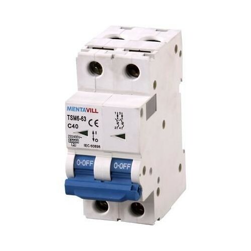 Mentavill TSM6-63 Kismegszakító - 2P C 20A 6kA 131714878