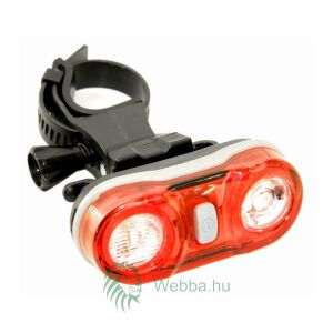 Kerékpár Hátsólámpa - 2x0,5W LED - Vörös