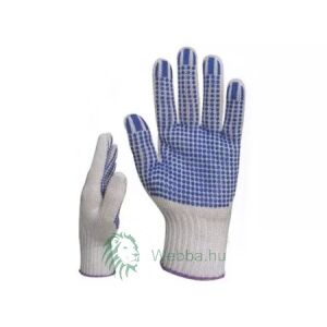 Munkavédelmi Kesztyű - Pamut - Pontozott - 9-es