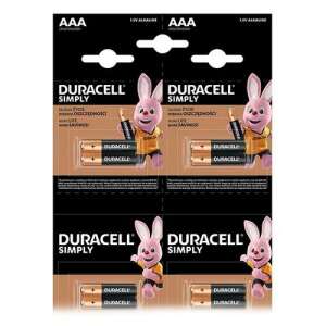 Duracell Simply AAA Alkáli Elem Csomag, közelkép - Duracell