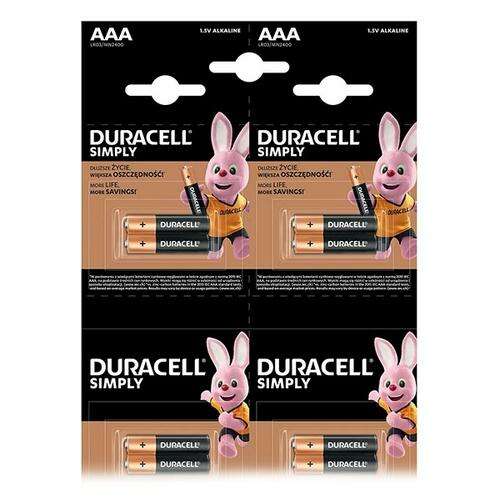 Duracell Simply AAA Alkáli Elem Csomag, közelkép
