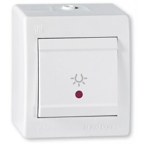 POWER - Falikapcsoló - Nyomógombos - LED - IP44