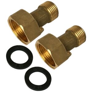 Sárgaréz Csőidom - Hollandi Anya 3/4", Mérőhöz 1/2" - 2 db