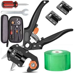 Foarfece de altoire cu 3 lame, bandă de altoire, șurubelniță, cheie și husă de transport - Unelte și mașini de grădinărit
