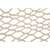 Close-up of the rope netting on a boho hammock
