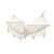 Boho style hammock with fringe, 200cm long, ecru color