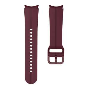 Burgundy silicone strap for Samsung Galaxy Watch 5 44mm/40mm and Samsung Galaxy Watch 5 Pro 45mm, Dynamic Sport model - Smart watch strap