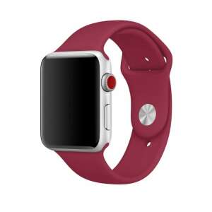 Silikonski remen za Apple Watch 38/40 mm, veličina S/M, 1, 2, 3, 4, 5, 6, 7, 8 ružičasto crvena 101938080 - Pametni uređaj