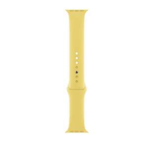 Yellow silicone sport band for Apple Watch 41mm Series 7 and 8, S/M size - Smart watch strap