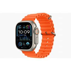 Brățară portocalie THD Ocean Band pentru Apple Watch compatibilă cu Apple Watch Ultra2 49mm, Apple Watch Series 9 45mm, Apple Watch SE 44mm - Calculatoare si accesorii