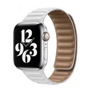 Kožni remen, THD marka, za Apple Watch 45mm Series 7 i 8, univerzalna veličina, kredasto bijela boja 101637311 - Pametni uređaj