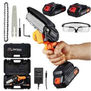 Комплект мини резачка Kraft&Dele KD10627 с аксесоари, батерии и защитни очила - Digger