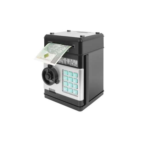 Kruzzel Elektronikus persely PIN kóddal - Fekete és Ezüst