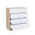 Kredens Miami z 4 szufladami 80x92 cm dąb sonoma biały 101579736