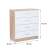 Kredens Miami z 4 szufladami 80x92 cm dąb sonoma biały 101579736