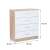 Kredens Miami z 4 szufladami 80x92 cm dąb sonoma biały 101579736