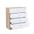 Kredens Miami z 4 szufladami 80x92 cm dąb sonoma biały 101579736