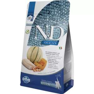 N&D Ocean Cat Kitten száraz eledel tőkehal, garnéla, sütőtök és sárgadinnye ízben, 1,5kg-os csomag - N&D