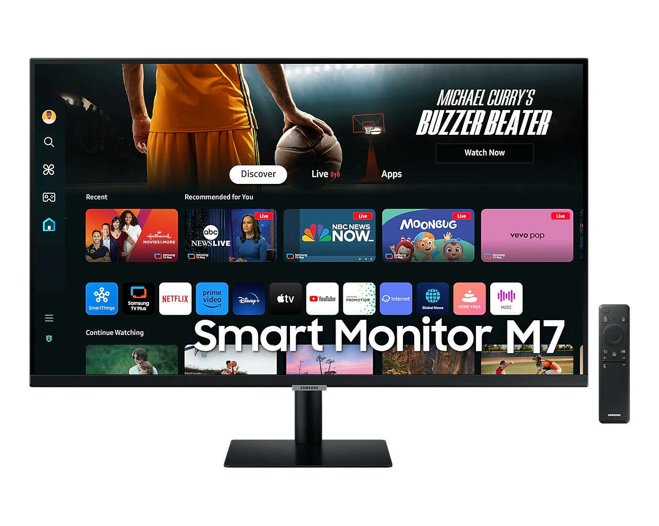 Samsung 32 ls32dm700uuxen m7 4kuhd va 16:9 4ms smart monitor